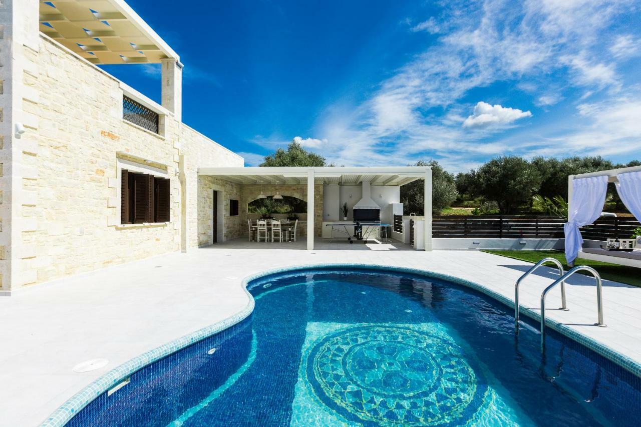 Caramel Villa, With 40M2 Pool & Spa Whirlpool, By Thinkvilla Pánormos Exteriér fotografie