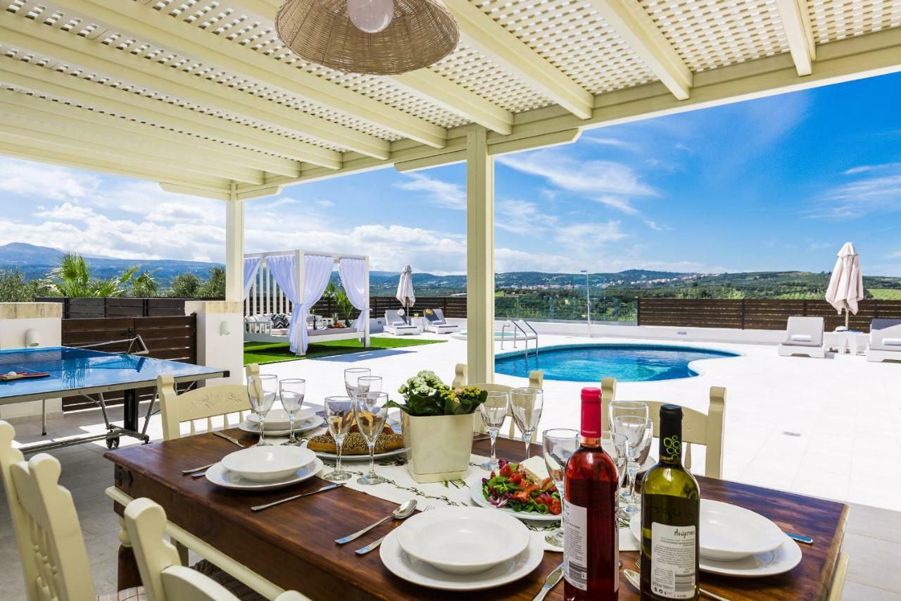 Caramel Villa, With 40M2 Pool & Spa Whirlpool, By Thinkvilla Pánormos Exteriér fotografie